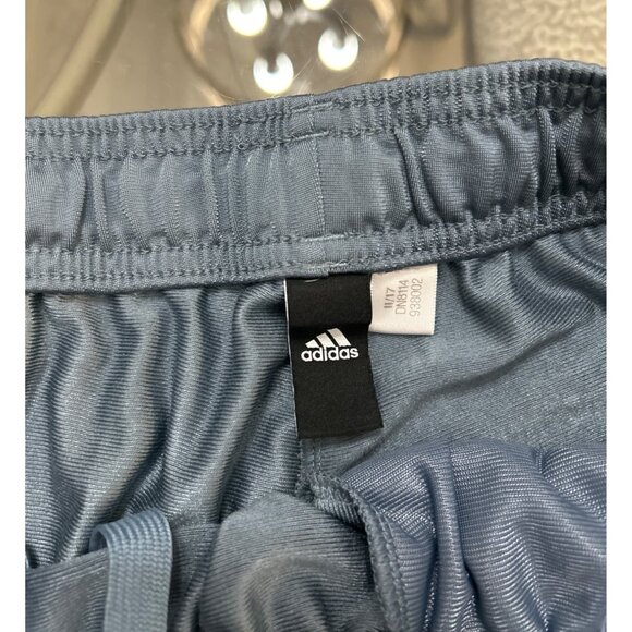 Adidas Mens Gray Track Pants XL Polyester Spandex Elastic Waistband Joggers - Picture 3 of 8